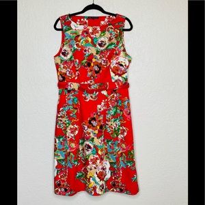 Adrianna Papell Fit & Flare Floral Dress S…